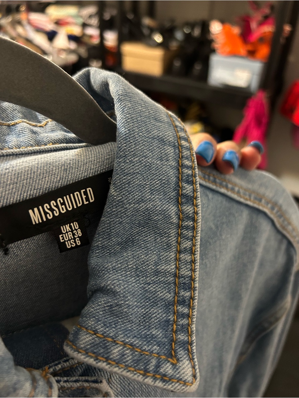 NWOT Denim Jacket Dress - Picture 5 of 5